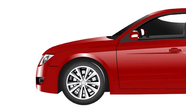 Fahrschule Take - Führerschein Klasse - Rotes Auto